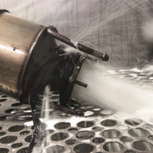 Roetfilter zonder sensoren klaar voor reiniging